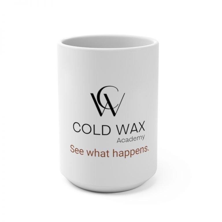 Cold Wax Academy Oversize White 15oz Mug